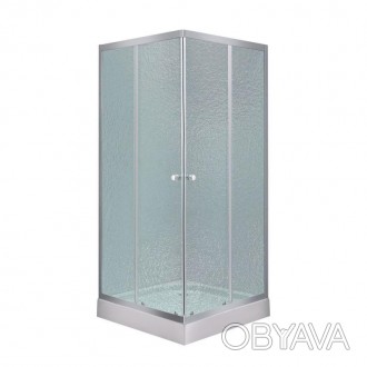 Душевая кабина Lidz Wawel SC80x80.SAT.LOW.FR с матовым стеклом толщиной 4 мм (Fr. . фото 1