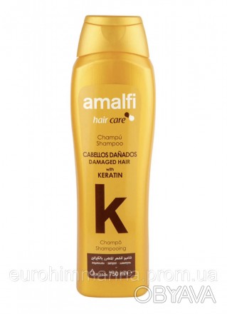Шампунь для поврежденных волос KERATIN 750 мл Amalfi