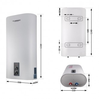 Водонагрівач Thermo Alliance 100 л, мокрий ТЕН 2 кВт (0,8+1,2) DT100V20G(PD)/2 у. . фото 3