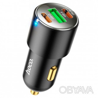 Автомобильное зарядное устройство Hoco NZ6, PD 45W, Black