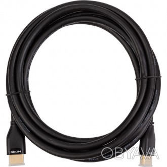 Кабель HDMI - HDMI 2.1v, 3м, з позолоченими роз'ємами.
Мультимедійний інтерфейс . . фото 1