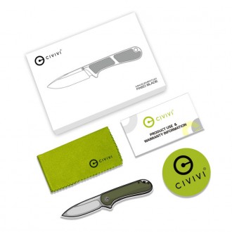 Опис ножа Ніж Civivi Mini Elementum Fixed Blade C23010-1:
 Ніж Civivi Mini Eleme. . фото 9