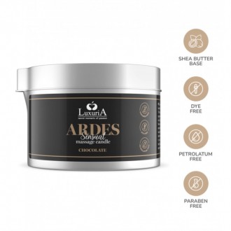 Luxuria Ardes Massage Candle Chocolate - это ароматизированная массажная свеча, . . фото 4