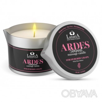 Luxuria Ardes Massage Candle Strawberry Grapes - это ароматизированная массажная. . фото 1