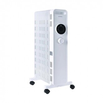 Радіатор масляний LUXELL LUX-1230S, 11 ребер, 3 рівні потужності, 2300 Вт, White, Box. Дніпро. фото 1 Радіатор масляний LUXELL LUX-1230S, 11 ребер, 3 рівні потужності, 2300 Вт, White, Box. Дніпро. фото 1
