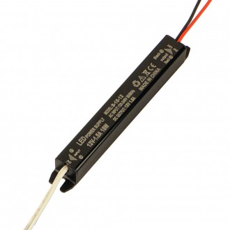 Імпульсний блок живлення герметичний PSW12-18 12В 1.5А (18Вт) IP20 (142*18*18). Дніпро. фото 1 Імпульсний блок живлення герметичний PSW12-18 12В 1.5А (18Вт) IP20 (142*18*18). Дніпро. фото 1