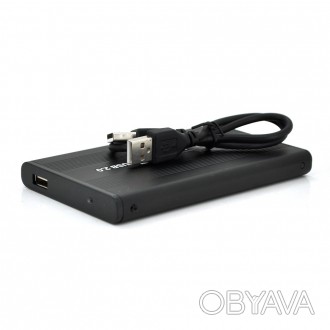 Карман ShuoLe-U35E-SATA, 2,5"алюминиевый корпус,интерфейс USB2.0 SATA, black. . фото 1