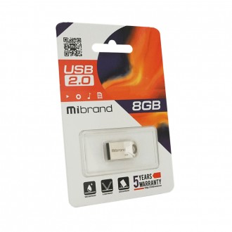 Флешнакопичувач Mibrand Hawk, USB 2.0, 8 GB, Metal Design, Blister. Дніпро. фото 1 Флешнакопичувач Mibrand Hawk, USB 2.0, 8 GB, Metal Design, Blister. Дніпро. фото 1
