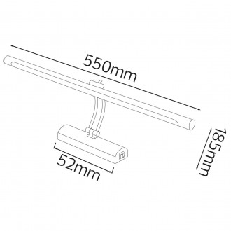 Подсветка зеркал-картин LED "ANKA-12" 12W 4200K. . фото 3