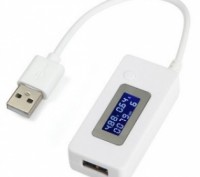 USB тестер KCX-017 напруги (3-7V) і струму (0-3 A) ємності заряджуваної батареї (0-19999mAh), White. Дніпро. фото 1 USB тестер KCX-017 напруги (3-7V) і струму (0-3 A) ємності заряджуваної батареї (0-19999mAh), White. Дніпро. фото 1