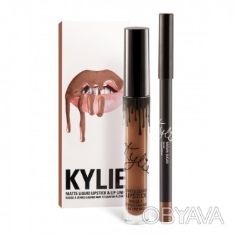 Kylie Jenner Матовые помада + карандаш USA LOVE BITE BRONW SUGAR
