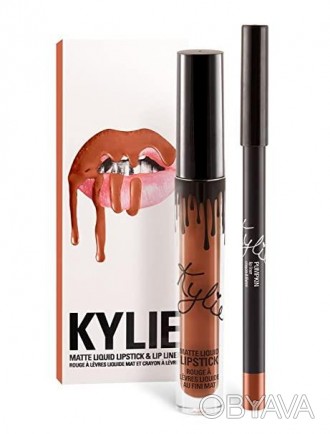 Kylie Jenner Матовые помада + карандаш USA SPICE PUMPKIN