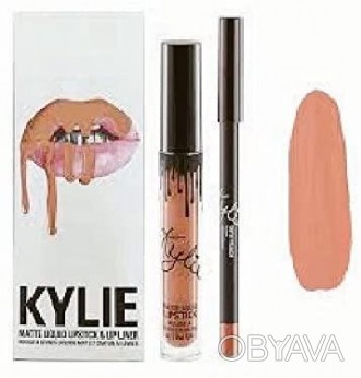 Kylie Jenner Матовые помада + карандаш USA TRICK DIRTI PEACH