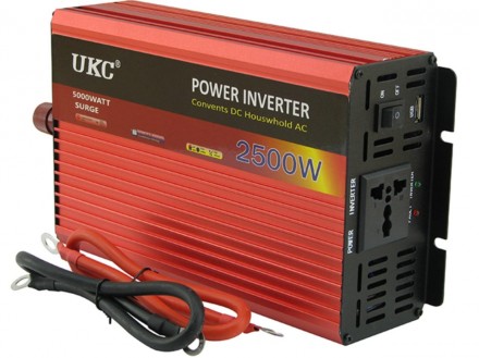 Інвертор 12V-220 "UKC 2500W", перетворювач напруги 12V-220V - Модифікована синус. . фото 4