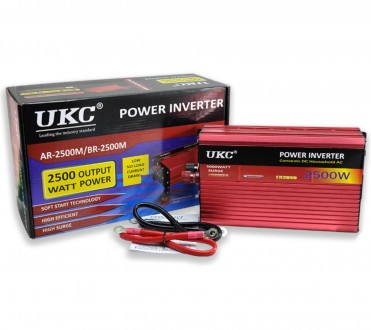 Інвертор 12V-220 "UKC 2500W", перетворювач напруги 12V-220V - Модифікована синус. . фото 8