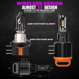 LED лампи H15 CAN Max - це нове покоління ламп світлодіодного освітлення для авт. . фото 3