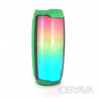 Бездротовий Bluetooth-динамік PULSE 4 LED, 10 W, 4000 mAh, дистанція-10m, Green,. . фото 1