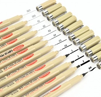 Уценка! Набор линеров для рисования и графики 12 шт Черный Fineliner Chotune. Винница. фото 1 Уценка! Набор линеров для рисования и графики 12 шт Черный Fineliner Chotune. Винница. фото 1