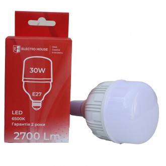 LED lamp Т100 E27 30 Вт 6500 К EH-LMP-1301W. Дніпро. фото 1 LED lamp Т100 E27 30 Вт 6500 К EH-LMP-1301W. Дніпро. фото 1