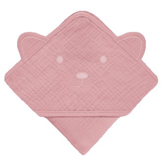 Полотенце Lionelo MUSLIN HOODED TOWEL PINK BABY. Днепр. фото 1 Полотенце Lionelo MUSLIN HOODED TOWEL PINK BABY. Днепр. фото 1