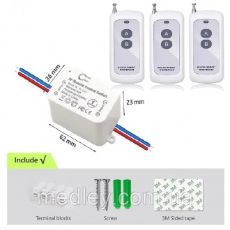 RF 433mhz универсальный беспроводной пульт дистанционного управления светом AC 1. . фото 2