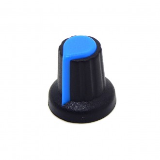 Универсальный черно-синий колпачок для потенциометра. Киев. фото 1
