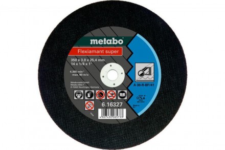 Отрезной круг Metabo Flexiamant Super 350x3x25.4 мм A 30-R (616327000) VDS. Харків. фото 1 Отрезной круг Metabo Flexiamant Super 350x3x25.4 мм A 30-R (616327000) VDS. Харків. фото 1