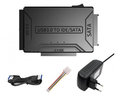 Адаптер для жесткого диска SSD/HDD 3 в 1 TISHRIC 8764 SATA-USB IDE. Бровары. фото 1 Адаптер для жесткого диска SSD/HDD 3 в 1 TISHRIC 8764 SATA-USB IDE. Бровары. фото 1