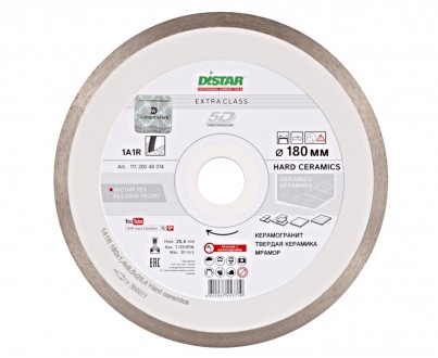 Диск алмазный отрезной Distar Hard ceramics 1A1R 180мм керамика, керамогранит, м. Харків. фото 1 Диск алмазный отрезной Distar Hard ceramics 1A1R 180мм керамика, керамогранит, м. Харків. фото 1