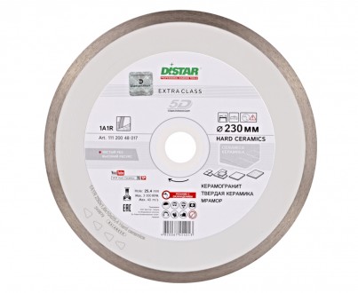 Диск алмазный отрезной Distar 1A1R Hard ceramics 230мм керамика, плитка, керамог. Харків. фото 1 Диск алмазный отрезной Distar 1A1R Hard ceramics 230мм керамика, плитка, керамог. Харків. фото 1