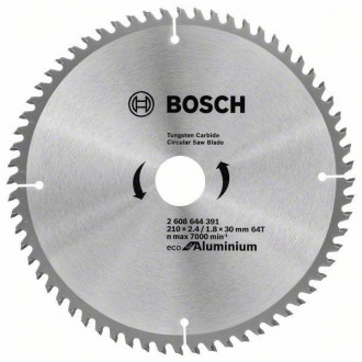 Диск пильный 210 х 30 (64Т) Bosch по алюминию (2608644391) VDS. Харків. фото 1 Диск пильный 210 х 30 (64Т) Bosch по алюминию (2608644391) VDS. Харків. фото 1