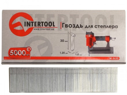 ТЕХНИЧЕСКИЕ ХАРАКТЕРИСТИКИ И ДОКУМЕНТАЦИЯ INTERTOOL PT-8630 
Тип
гвоздь 
Высота . . фото 4