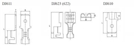 Конектор плоский розрізний без ізоляції DJ623-6.3D (роз'єм "Мама"). Днепр. фото 1 Конектор плоский розрізний без ізоляції DJ623-6.3D (роз'єм "Мама"). Днепр. фото 1
