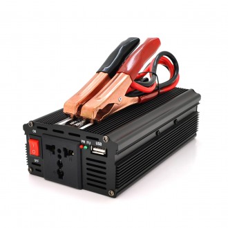 Інвертор напруги PI 2000ВА(1200Вт), 12/220V, approximated, 1 універсальна розетка, клем + крокодили. Дніпро. фото 1 Інвертор напруги PI 2000ВА(1200Вт), 12/220V, approximated, 1 універсальна розетка, клем + крокодили. Дніпро. фото 1