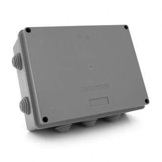Коробка распределительная наружная PIPO Р80 200х155х80мм; IP54; пластик; (РР) 10. Днепр. фото 1 Коробка распределительная наружная PIPO Р80 200х155х80мм; IP54; пластик; (РР) 10. Днепр. фото 1