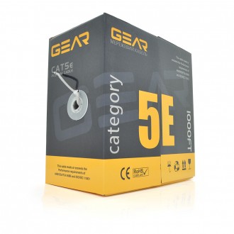 Кабель витая пара GEAR UTP 4x2x0,51 Cat5E, CCA Premium, для внутренних работ, се. Днепр. фото 1 Кабель витая пара GEAR UTP 4x2x0,51 Cat5E, CCA Premium, для внутренних работ, се. Днепр. фото 1