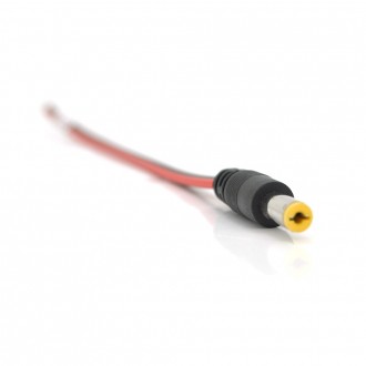 Роз'єм живлення DC-M (D 5,5x2,1 мм) => кабель завдовжки 25 см black -red, Yellow plug OEM Q100. Дніпро. фото 1 Роз'єм живлення DC-M (D 5,5x2,1 мм) => кабель завдовжки 25 см black -red, Yellow plug OEM Q100. Дніпро. фото 1