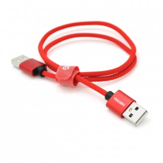 Кабель VEGGIEG UA-0.5, USB 2.0 AM/AM, 0.5m, Red. Дніпро. фото 1 Кабель VEGGIEG UA-0.5, USB 2.0 AM/AM, 0.5m, Red. Дніпро. фото 1