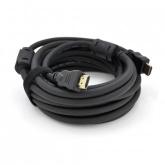 Кабель Ritar PL-HD348 HDMI-HDMI Ultra HD 4K,1080P, 5.0m, v1,4, OD-7.3mm, з фільтром, круглий Black, конектор. Дніпро. фото 1 Кабель Ritar PL-HD348 HDMI-HDMI Ultra HD 4K,1080P, 5.0m, v1,4, OD-7.3mm, з фільтром, круглий Black, конектор. Дніпро. фото 1