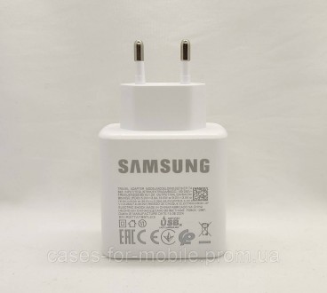 Комплект: Блок швидкого заряджання Samsung 45w PD3.0 (EP-TA845) БІЛОГО кольору з. . фото 6