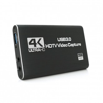 Зовнішня карта відеозахоплення 4К HDMI-USB 3.0, для захоплення та запису відео з екрана комп'ютера+. Дніпро. фото 1 Зовнішня карта відеозахоплення 4К HDMI-USB 3.0, для захоплення та запису відео з екрана комп'ютера+. Дніпро. фото 1