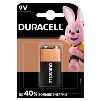 Батарейка лужна DURACELL 9V/MN1604, 1шт у блістері, ціна за блістер. Дніпро. фото 1 Батарейка лужна DURACELL 9V/MN1604, 1шт у блістері, ціна за блістер. Дніпро. фото 1