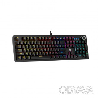 Клавиатура USB Fantech MK853V2, длина кабеля 135см, (Eng), Black, 104к, Q10