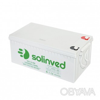 Акумуляторна батарея SOLINVED 200-12 GEL 12 V 200 Ah — це високоякісний пристрій. . фото 1