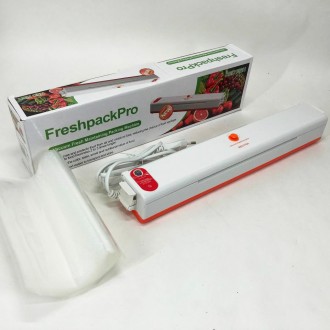 Вакууматор Freshpack Pro вакуумний пакувальник їжі, побутової. Колір помаранчевий. Запоріжжя. фото 1 Вакууматор Freshpack Pro вакуумний пакувальник їжі, побутової. Колір помаранчевий. Запоріжжя. фото 1