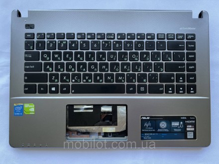 Части корпуса стол и поддон к ноутбуку Asus X450L. Есть повреждения и следы эксп. . фото 2