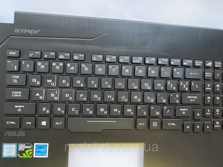 Часть корпуса стол к ноутбуку Asus ROG Strix GL753V. Есть следы эксплуатации. Кл. . фото 4