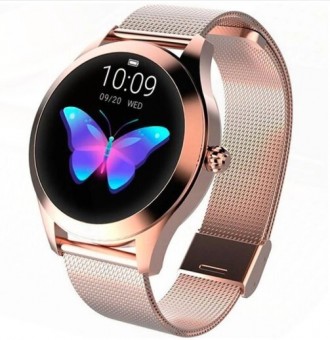 Умные смарт часы KW10 Gold, с защитой от воды IP68, TFT 1.04", 120mAh. Дніпро. фото 1 Умные смарт часы KW10 Gold, с защитой от воды IP68, TFT 1.04", 120mAh. Дніпро. фото 1