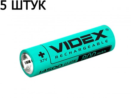 VIDEX 14500 800 MAH ORIGINAL
ПРОФЕСІЙНИЙ АКУМУЛЯТОР (АКУМУЛЯТОРНА БАТАРЕЙКА, БАТ. . фото 2