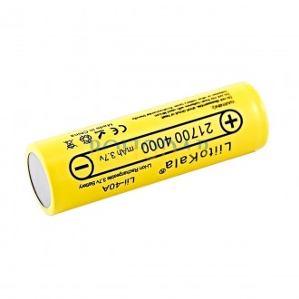 LIITOKALA LII-40A 21700 4000 MAH ORIGINAL
ПРОФЕСІЙНИЙ АКУМУЛЯТОР (АКУМУЛЯТОРНА Б. . фото 3